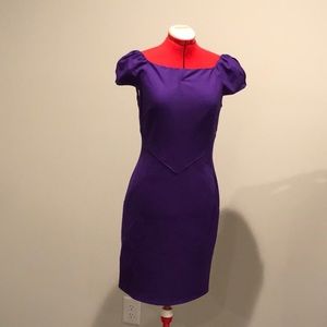 DVF purple dress size 10